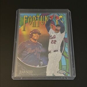 2025 Topps Chrome Update Fortune 15 - Juan Soto #F15-1 New York Mets Insert Card